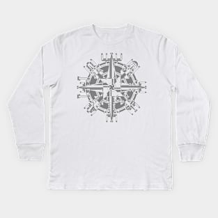 Vegvisir Machine | Vegvisir Gear Tattoo Kids Long Sleeve T-Shirt